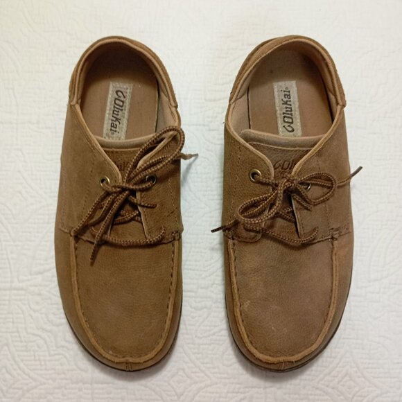 Olukai Hamakuapoko Mens Leather Lace-Up Shoes US 9.5 EU 42.5 Casual & Durable - Picture 3 of 10